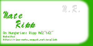 mate ripp business card